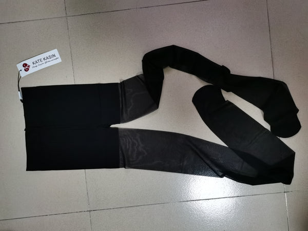 Kate Aspen Kate Kasin Control Top Sheer Toe Silky Sheer Pantyhose With Wicking Cool Comfort