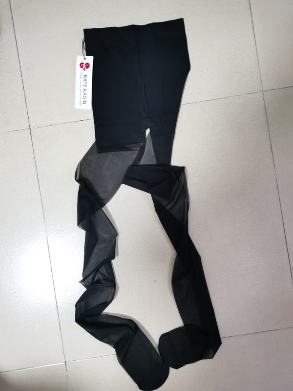 kate aspen Kate Kasin Control Top Sheer Toe Silky Sheer Pantyhose with Wicking Cool Comfort