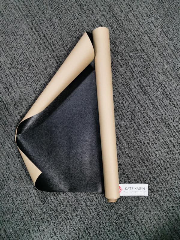 kate aspen Kate Kasin Soft Synthetic PU Fabric Material Faux Leather Sheets 1 Yards 54" x 36" 0.95mm Thick for Upholstery DIY Crafts