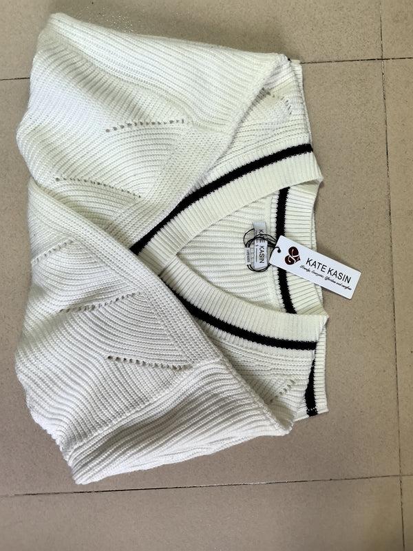 Kate Aspen Kate Kasin Women 2025 Fashion V Neck Long Sleeve Shirts Blouse Knit Casual Pullover Spring Sweater Top