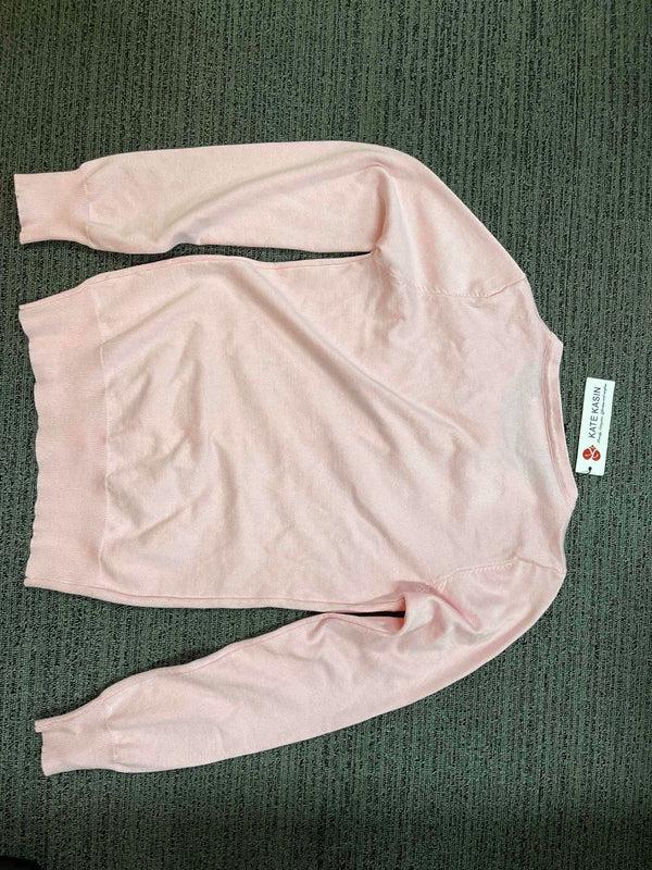 Kate Aspen Kate Kasin Women's Long Sleeve Button Down Crew Neck Classic Sweater Knit Cardigan