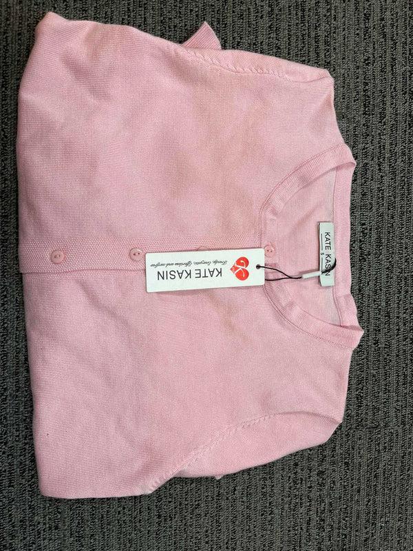 Kate Aspen Kate Kasin Women's Long Sleeve Button Down Crew Neck Classic Sweater Knit Cardigan