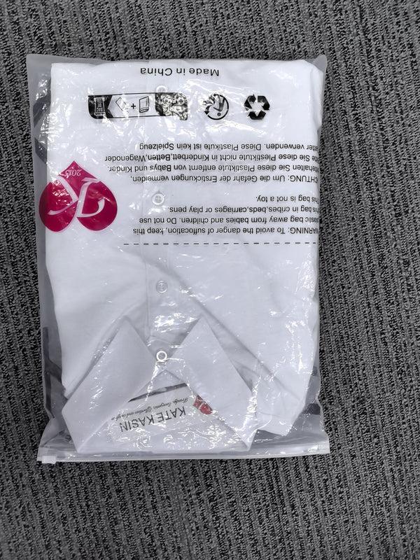 Kate Aspen Kate Kasin Womens Dress Shirts Long Sleeve Button Down Shirts Wrinkle-Free Solid Work Blouse