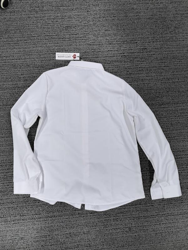 kate aspen Kate Kasin Womens Dress Shirts Long Sleeve Button Down Shirts Wrinkle-Free Solid Work Blouse