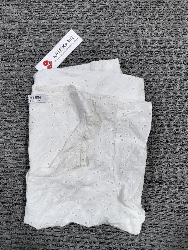 Kate Aspen Kate Kasin Womens Dressy Casual Shirts Short Sleeve V Neck Work Blouse Business Casual Tops