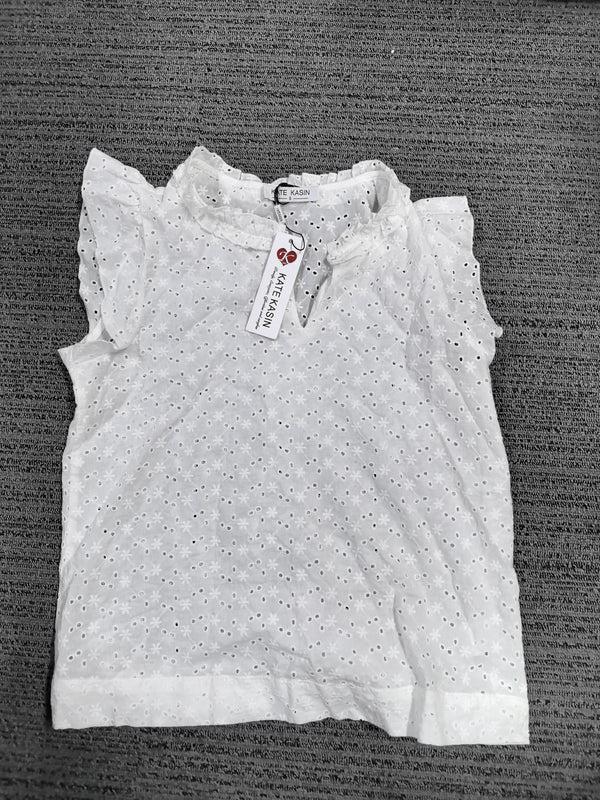 kate aspen Kate Kasin Womens Dressy Casual Shirts Short Sleeve V Neck Work Blouse Business Casual Tops