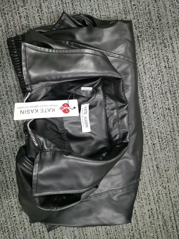 Kate Aspen Kate Kasin Womens Faux Leather Jacket Oversized Jacket Fall Winter Outfits For Women