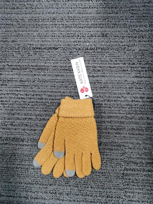 Kate Aspen Kate Kasin Womens Winter Gloves - Warm Soft Touchscreen Winter Gloves For Women Elastic Cuff Knit Gloves For Cold Weather