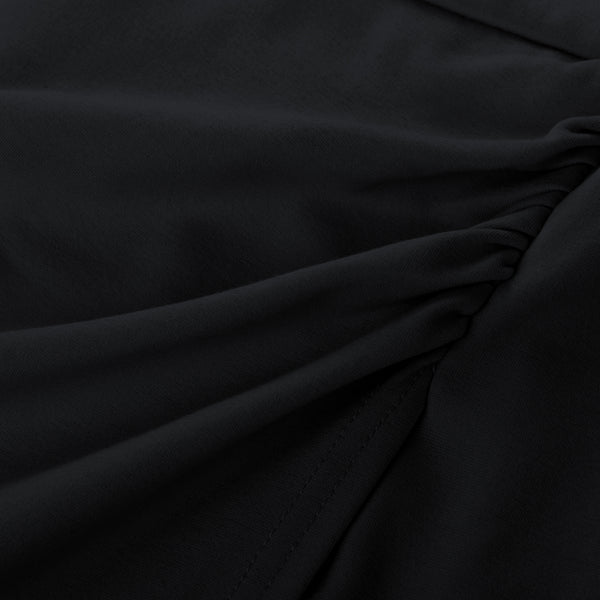 Kate Aspen KK Women Contrast Fabric Dress Long Sleeve Square Neck Mid-Thigh Bodycon Dress