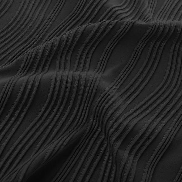 Kate Aspen KK Women Textured Tops Casual Long Sleeve Lapel Collar V-Neck Polo-Shirt