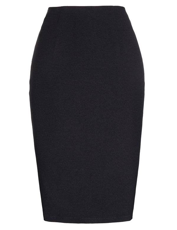 kate aspen Occident Women’s OL High Stretchy Hips-Wrapped Pencil Skirt