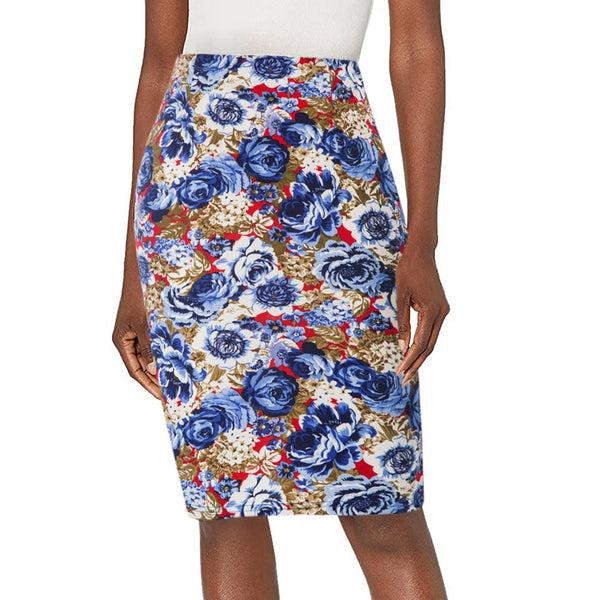 Kate Aspen Women’s Fashion Pattern Hips-wrapped Bodycon Pencil Floral Skirt