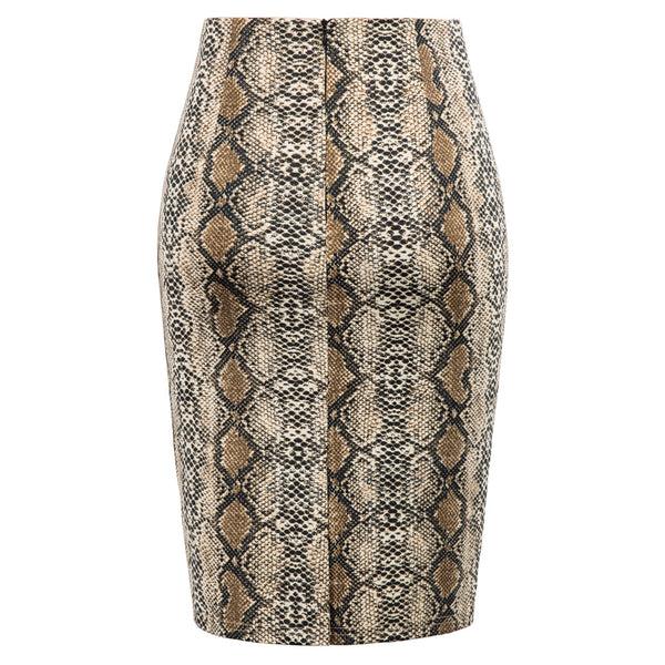 Kate Aspen Women’s Fashion Snake Skin Pattern Hips-wrapped Bodycon Pencil Floral Skirt