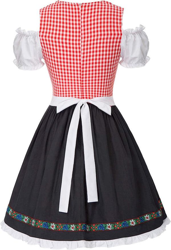 Kate Aspen Women's German Dirndl Dress Costumes For Traditional Bavarian Oktoberfest Carnival Halloween