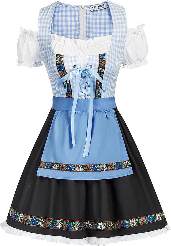 Kate Aspen Women's German Dirndl Dress Costumes For Traditional Bavarian Oktoberfest Carnival Halloween