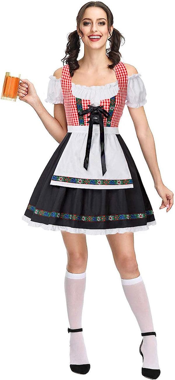 Kate Aspen Women's German Dirndl Dress Costumes For Traditional Bavarian Oktoberfest Carnival Halloween
