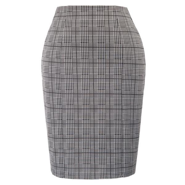 Kate Aspen Womens Knee Length Elastic Waist Stretchy Bodycon Business Pencil Skirt