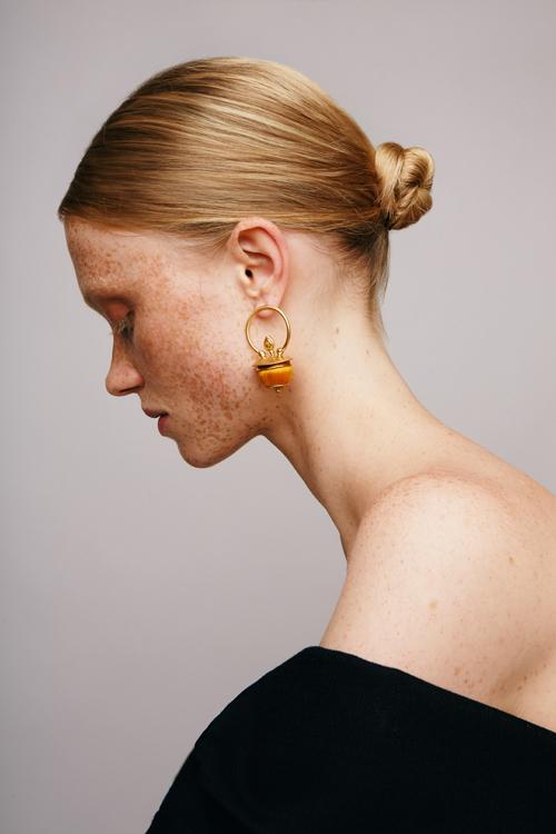 Katerina Makriyianni Bombs Of Color Earrings / Yellow