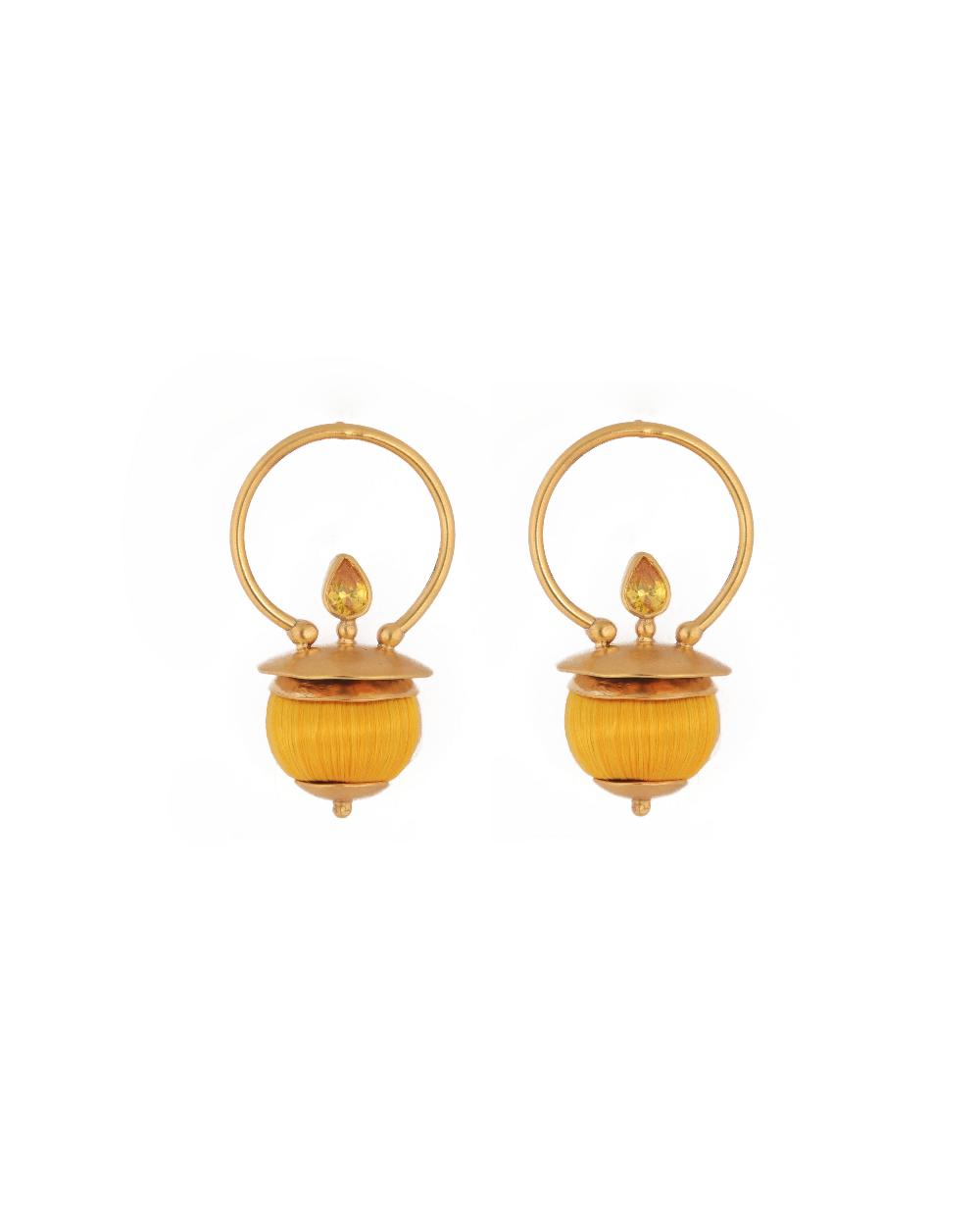katerina makriyianni Bombs of Color Earrings / Yellow