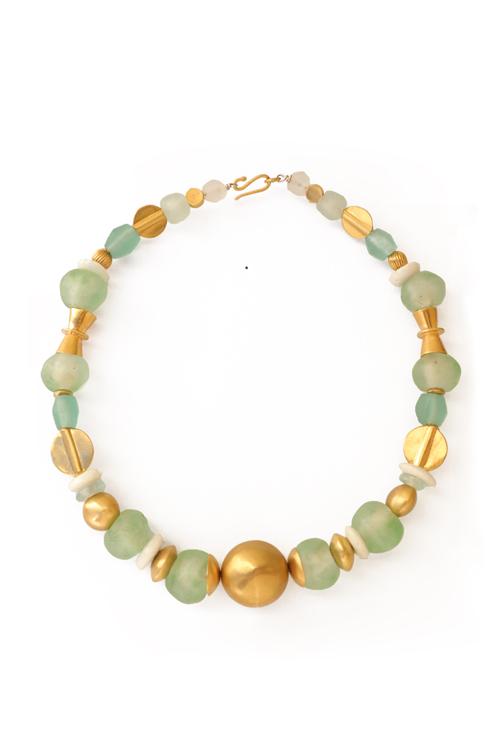 katerina makriyianni Aurora Green Aqua Necklace