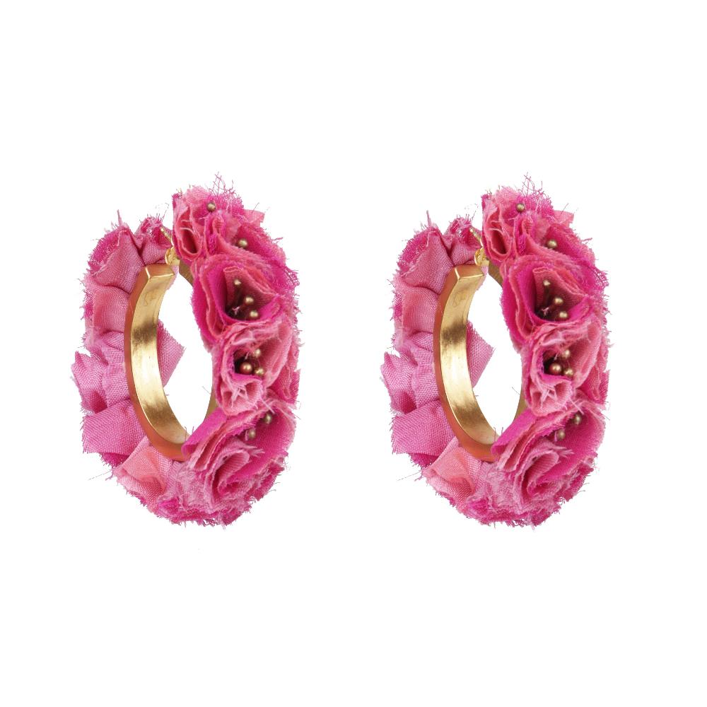 katerina makriyianni Bougainvillea Hoops/ Medium