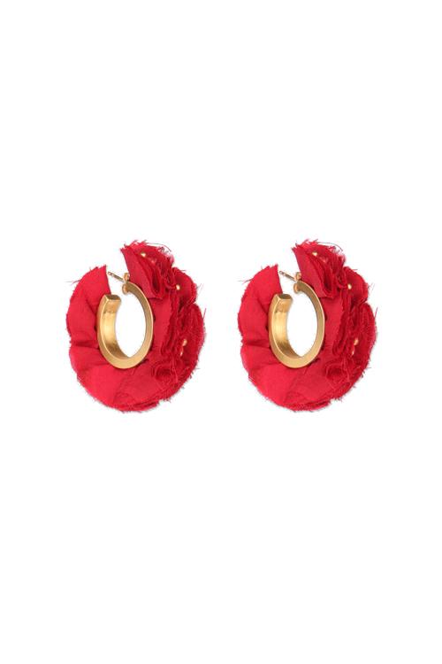 katerina makriyianni Bougainvillea Hoops Small Red