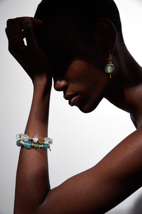 Katerina Makriyianni Clear White Bracelet