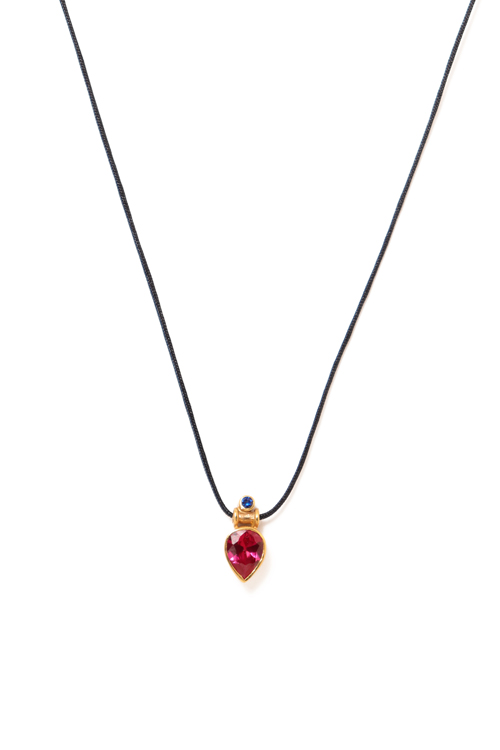katerina makriyianni Falling Drops Necklace / Red