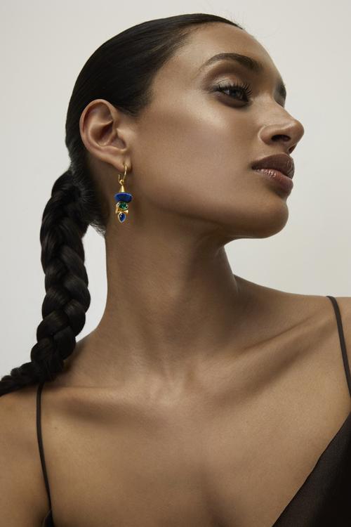 Katerina Makriyianni Happy Trinity Hoops / Blue