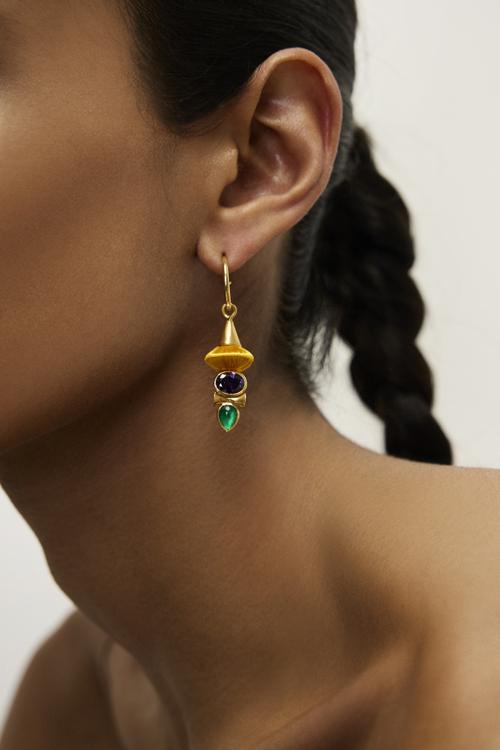 Katerina Makriyianni Happy Trinity Hoops / Yellow