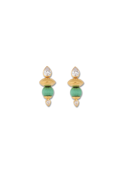 katerina makriyianni Harmonia Earrings / Mint-White