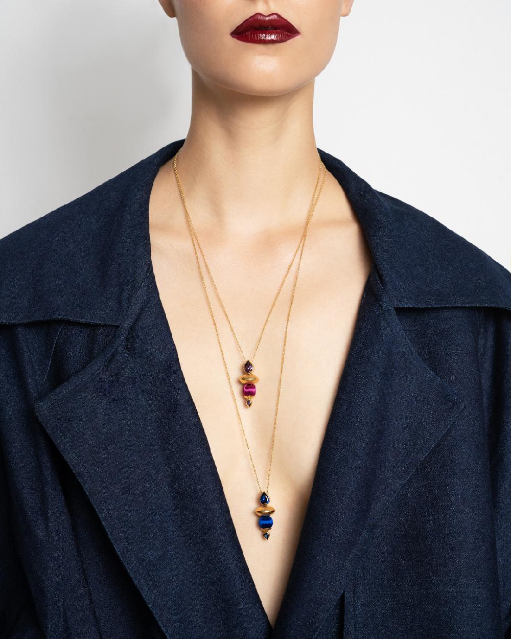 Katerina Makriyianni Harmonia Necklace / Blue