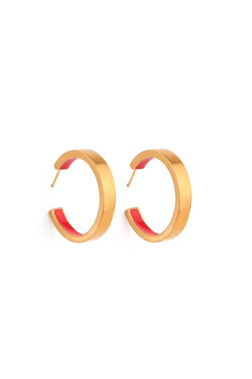 katerina makriyianni Inner Hoops Big/ Red