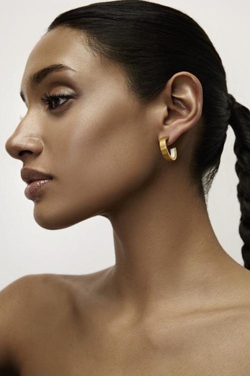 Katerina Makriyianni Inner Hoops Small / White