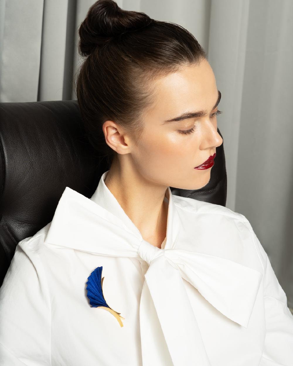 Katerina Makriyianni Iris Brooch