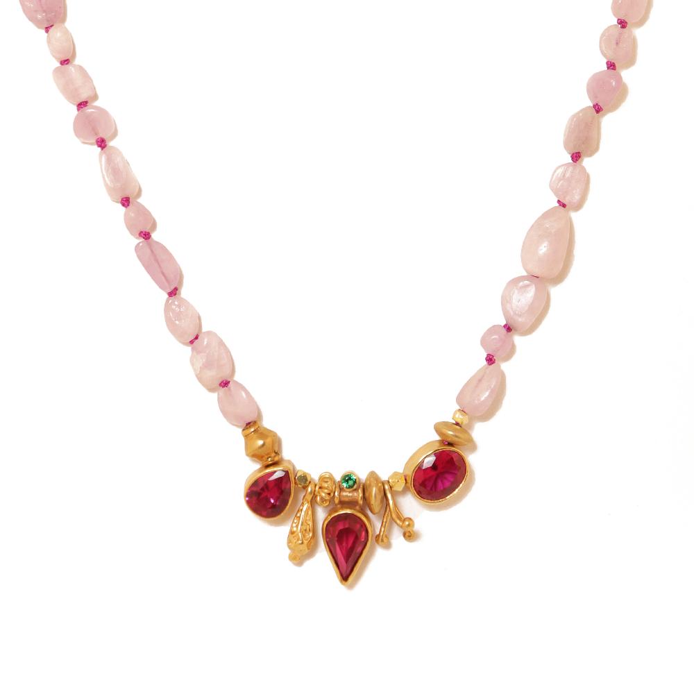 katerina makriyianni Knotty Necklace / Red