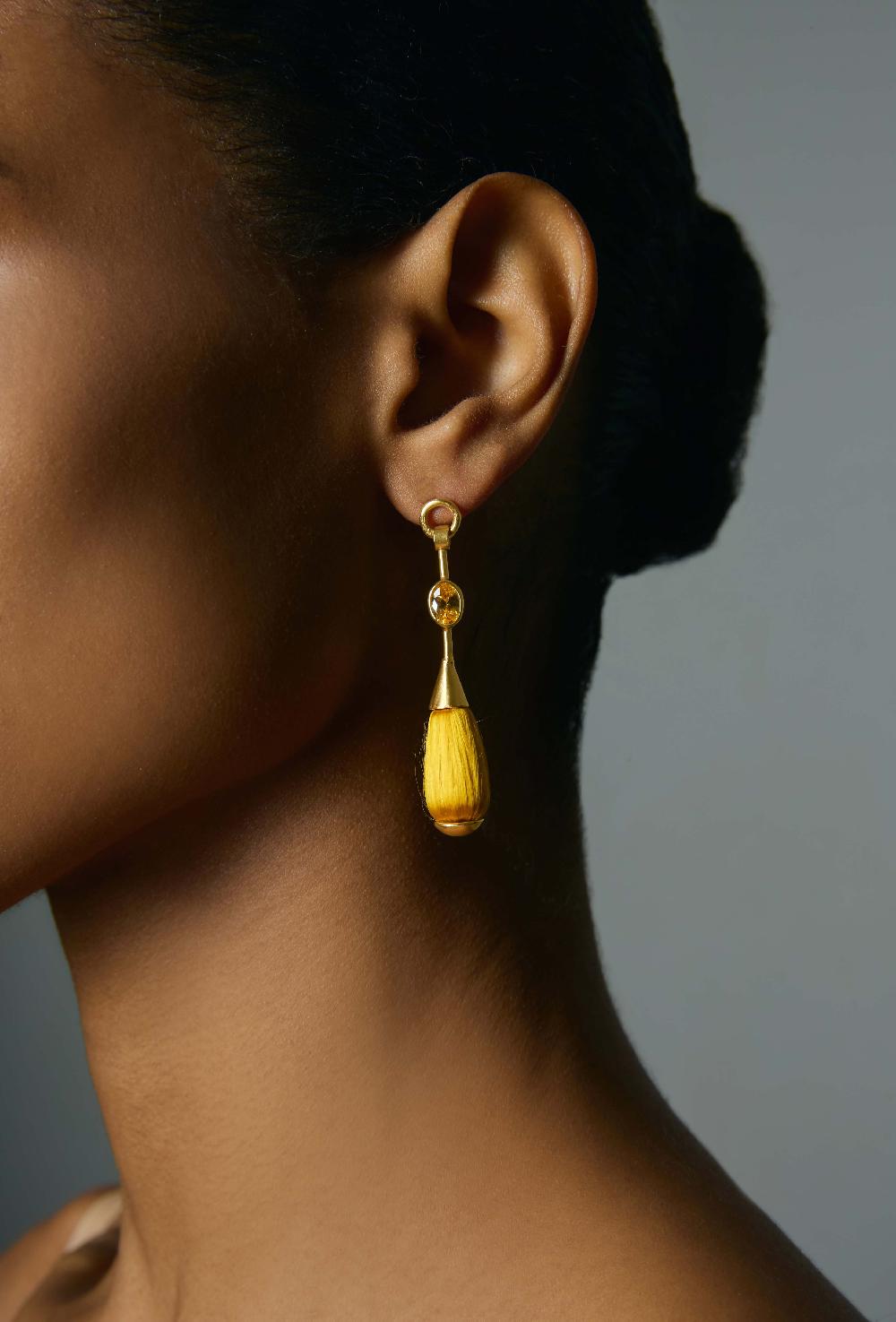 Katerina Makriyianni Lume Earrings / Yellow