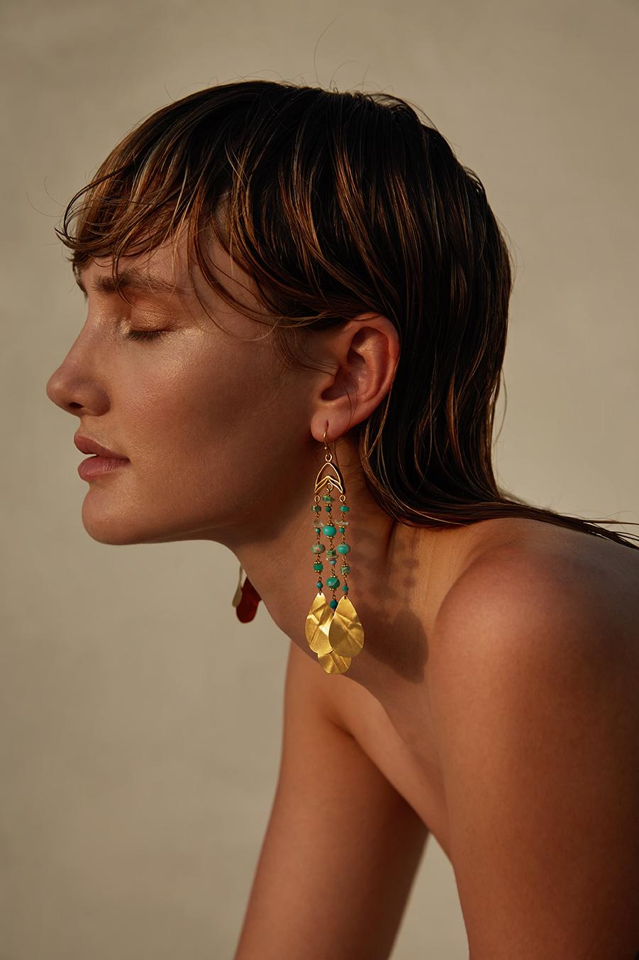 Katerina Makriyianni Mermaid Tail Earrings