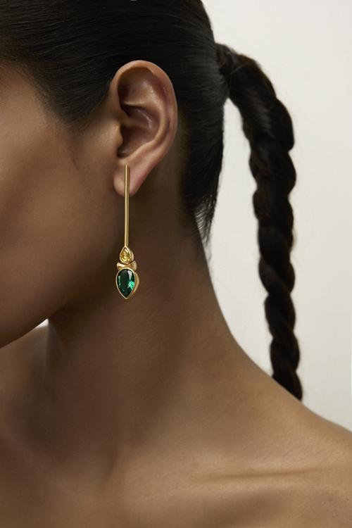 Katerina Makriyianni Miria Drops / Green