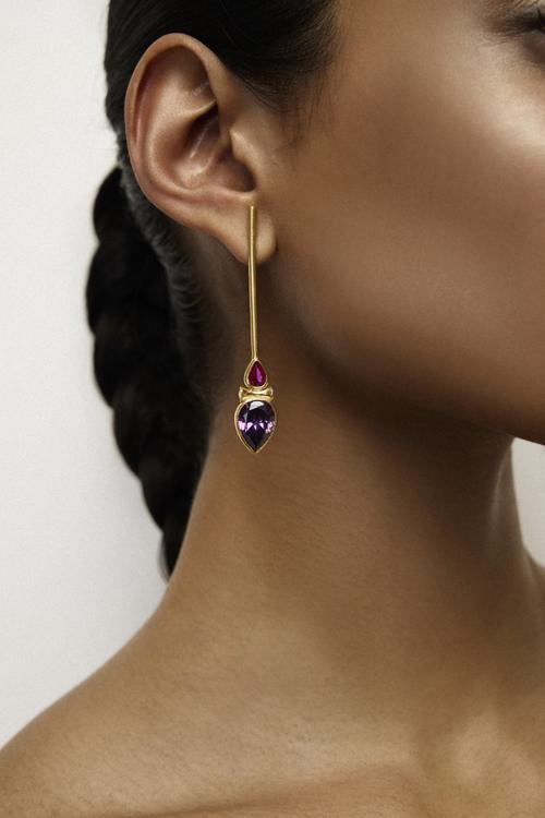 Katerina Makriyianni Miria Drops / Purple