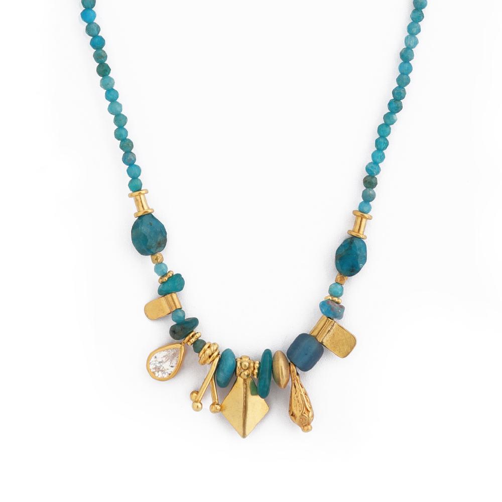 katerina makriyianni Neck Mess/ Blue