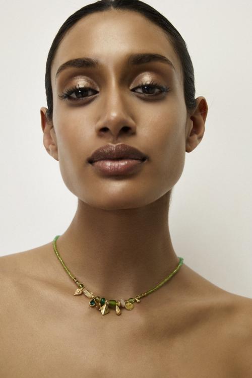 Katerina Makriyianni Neck Mess/ Green