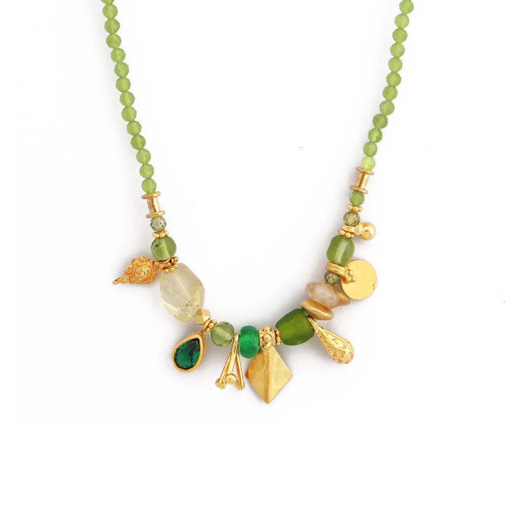 katerina makriyianni Neck Mess/ Green