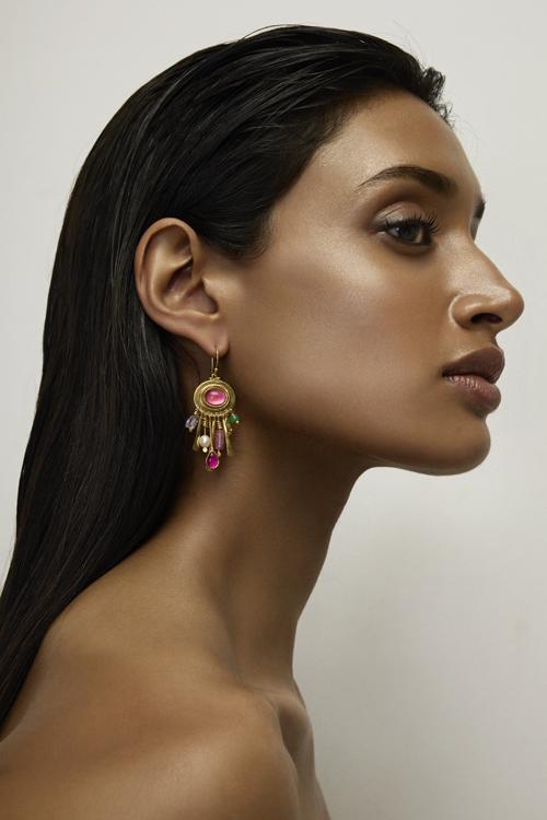 Katerina Makriyianni Nomad Spirit Earrings/ Pink