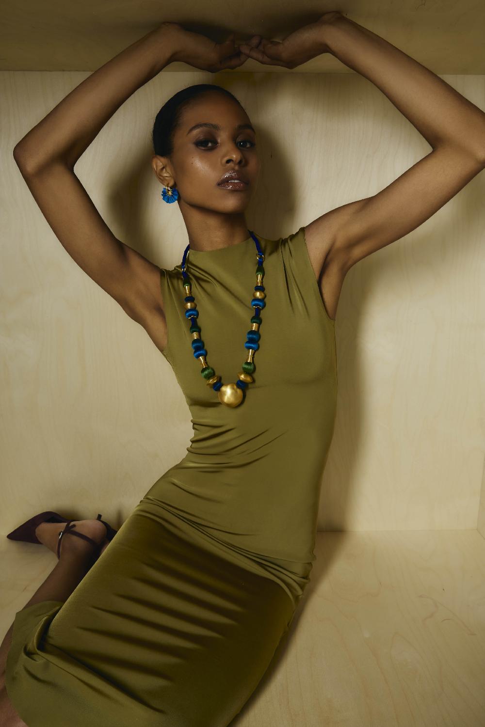Katerina Makriyianni Noya Necklace / Blue