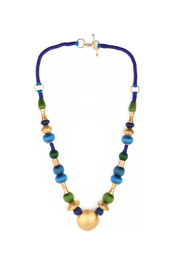 katerina makriyianni Noya Necklace / Blue