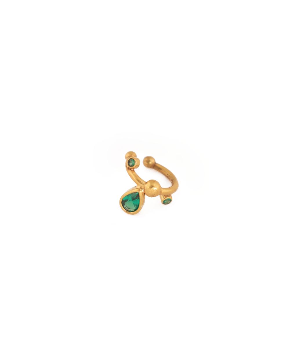 katerina makriyianni Petite Drops Cuffs / Green