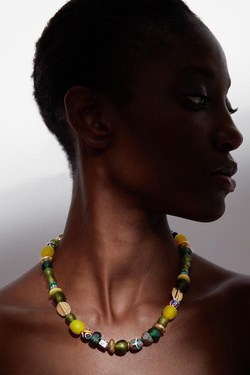 Katerina Makriyianni Shades Of Green Necklace