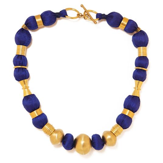 katerina makriyianni Silda Necklace/ Blue