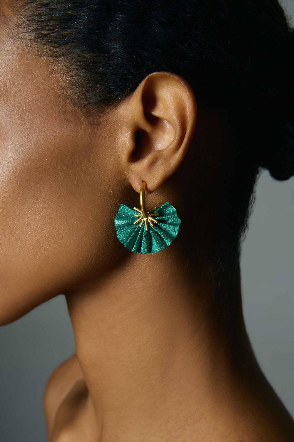 Katerina Makriyianni Sparkle Mini Hoops/ Mint